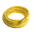 Continental 3/8" x 50' Yellow EPDM Rubber Air Hose, 300 PSI, 1/4" FNPSM x FNPSM HZY03830-50-43